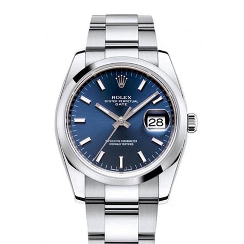 rolex date 34 blau|Rolex ultimate date.